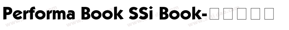 Performa Book SSi Book字体转换